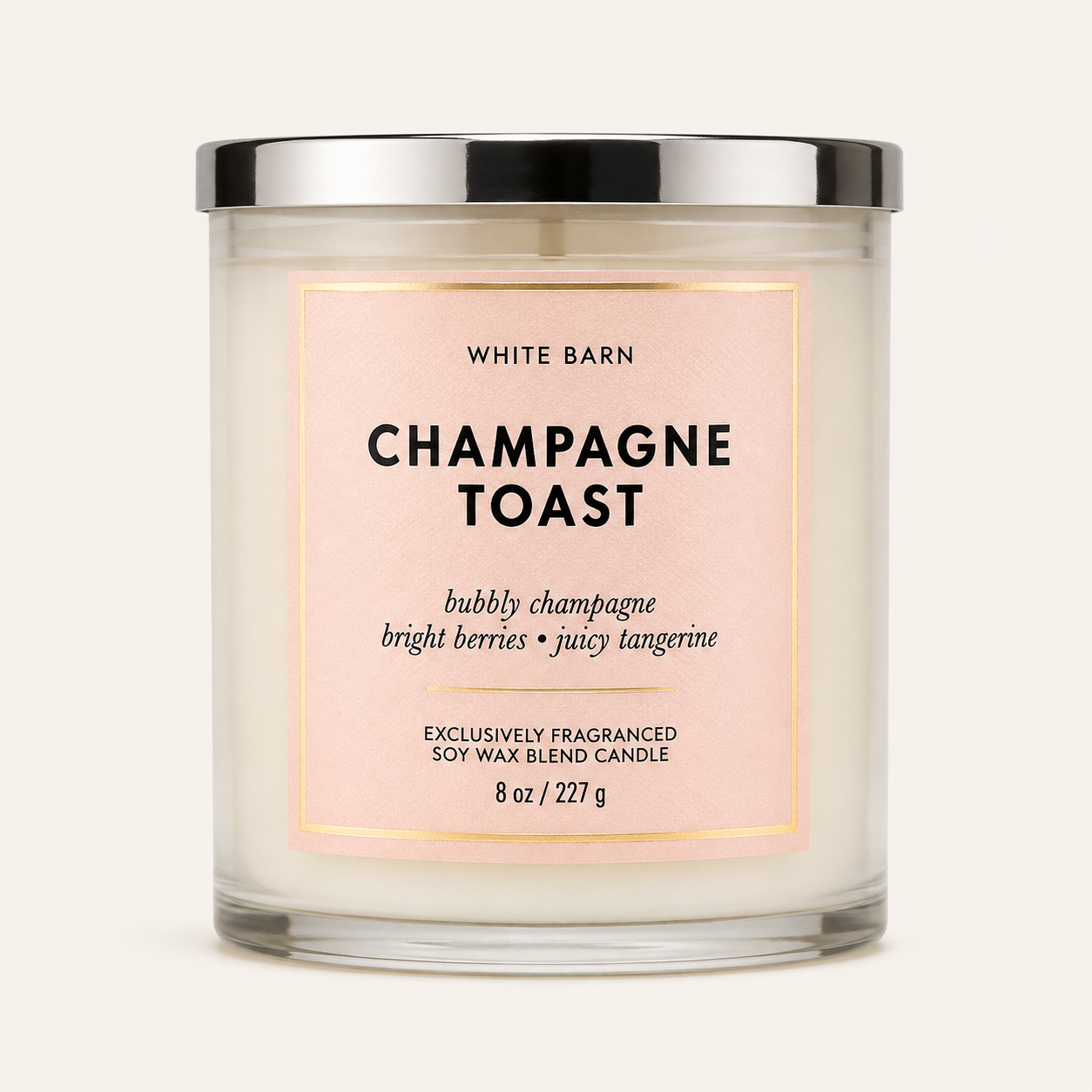 White Barn Champagne Toast Vela Aromática 8 oz 1 Mecha